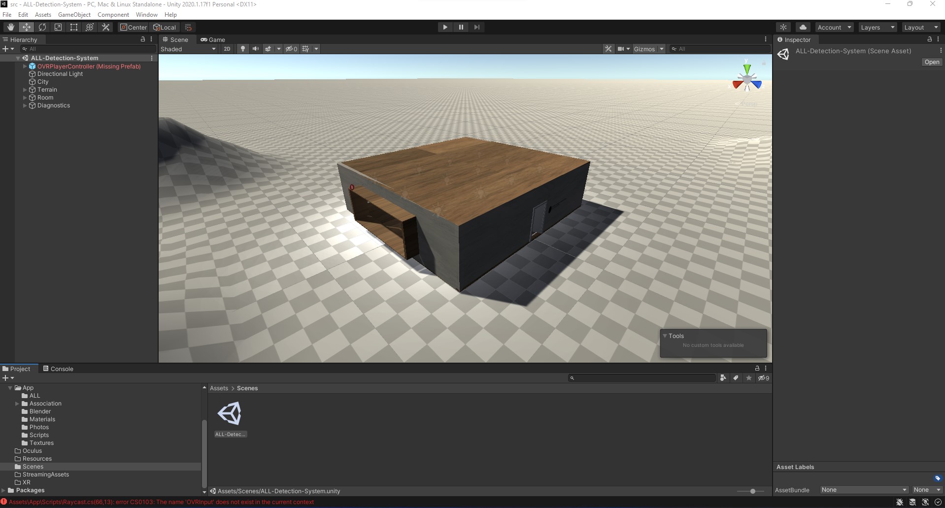 ALL Detection System Unity Editor
